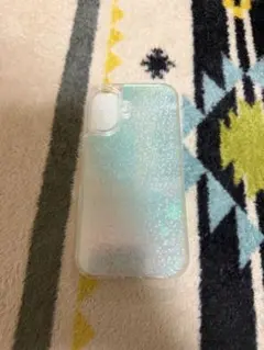 iPhone16 透明ラメ入りスマホケース