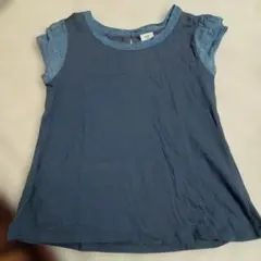 PONT DE CHALONS フリル袖 Tシャツ ダークブルーのサムネイル