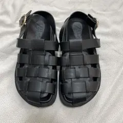 ZARA KIDS本革グルカサンダル35