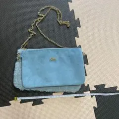 2WAY ファー ショルダーバッグ ライトブルーのサムネイル