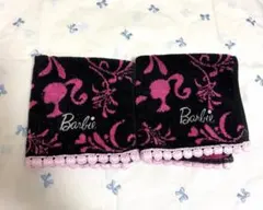 Barbie タオルハンカチ　2枚セット　黒　ピンクのサムネイル