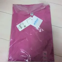 ユニクロAIRism 3XL ピンク Tシャツ