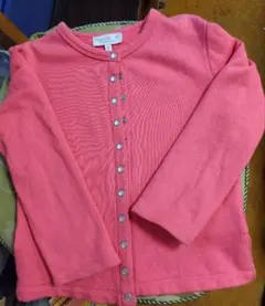 定番❣️agnès b. 130カーディガンプレッションピンク裏起毛あり