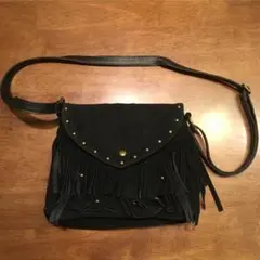 スウェード調★フリンジバッグ☺︎