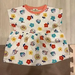 アンパンマン　ドキンちゃん　コキンちゃん　花柄　90