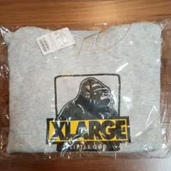 【新品未使用】XLARGE　 グレー パーカー キッズ140