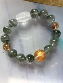四神獣 グリーンガーデンクォーツ ブレスレット