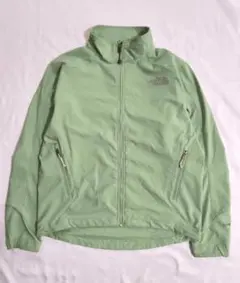 ザノースフェイス APEX ソフトシェルジャケット グリーンアウターレディースL