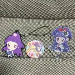 魔法つかいプリキュア アクリルキーホルダー、ラバーストラップ、バッジのセット