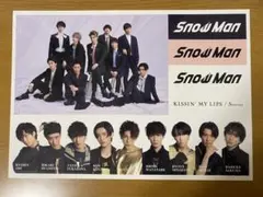 SnowMan KISSIN' MY LIPS/Stories 特典　ステッカー