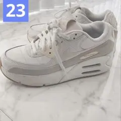 ナイキ エア マックス 90 LV8 厚底 ホワイト 23