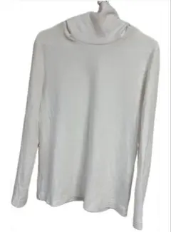 ユニクロ　ヒートテック　タートルネック　白