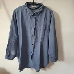 Samansa Mos2 長袖シャツ ブルー