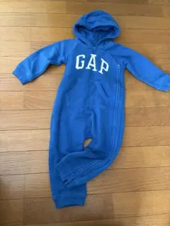 GAP フード付きロンパース 青90