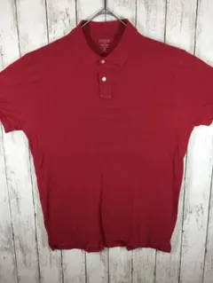 J.CREW　半袖ポロシャツ　USA古着＊レッド　Lサイズ　K-5-7のサムネイル