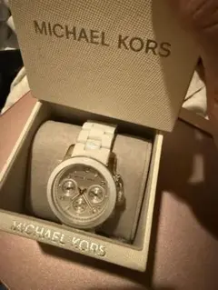 MICHAEL KORS ホワイトクォーツ時計