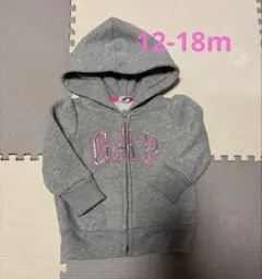 GAP フード付きジッパーパーカー 12-18ヶ月