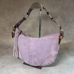 COACH Purple Hobo Suede One shoulder bag