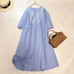 美品 アフタヌーンティーリビング リバティプリント シャツワンピース
