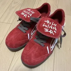 killwinner レトロトレーニングスニーカー レッドベルベッド 23cm 
