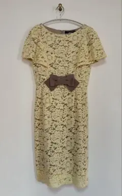 m's gracy エムズグレイシー　ワンピース　レース　イエロー