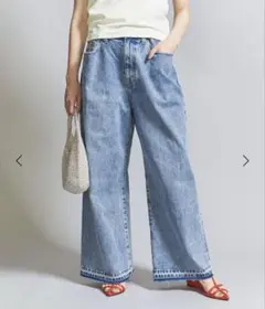 ユナイテッドアローズ　ビューティアンドユース　タック　デニム