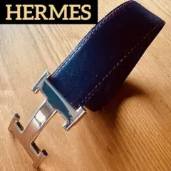 ⭐️HERMES エルメス Hバックルレザーベルトブラウン ゴールド 約60cmのサムネイル