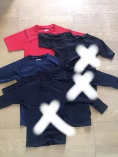 アンダーシャツ 2枚セット 赤 ネイビー