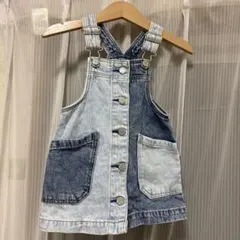 デニム ジャンバースカート