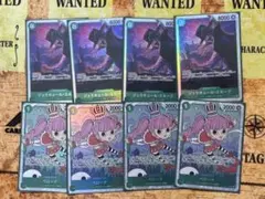 ワンピースカード 師弟の絆 ミホーク　SR ペローナ　sr 各4枚 緑ゾロ