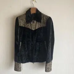 レア物 HYSTERIC GLAMOUR ベロアレオパードジャケット Mサイズ