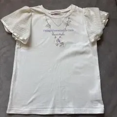 美品　mezzo piano ユニコーン刺繍 Tシャツ Jr.S