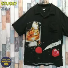 STUSSY　ステューシー　シャツ　アロハシャツ　カクテル　レーヨンのサムネイル