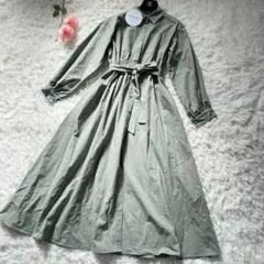 新品タグ付き✨　RANDEBOO ランデブー　シャツワンピース　リボンベルト付き