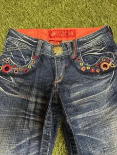 RED PEPPER カラフルデニムパンツ27