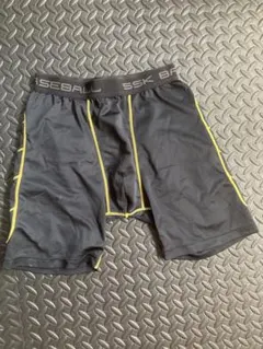 SSK スライディングパンツ M ブラック/イエロー