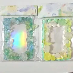 トレカケース ホイップデコ 緑 黄色