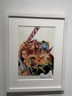 ONE PIECE 尾田栄一郎 カバーイラスト　サイン、証明書付きのサムネイル