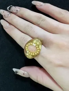 RUKA (ルカ) アンティーク　樹脂　ビジュー　リング