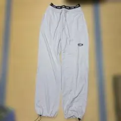 X-girl スウェットパンツ グレー ロゴ入り