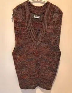 COOHEM マルチカラー ニットベスト