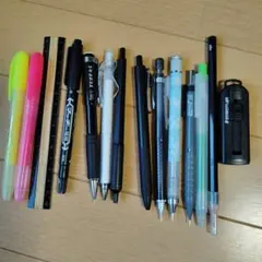 文房具まとめ売り！ 文房具セット 12本 ボールペン・シャープペン・蛍光ペン