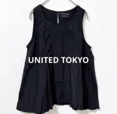 UNITED TOKYO✨ドッキングレースブラウス 黒 Sサイズ - メルカリ