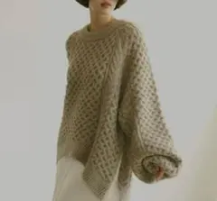 トップス NOTRE emor back open volume knit back hole Volume Knit【12月上旬～配送】 – NOTRE émor