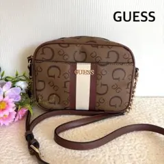 美品⭐︎GUESS ゲス⭐︎チェーンショルダーバッグ ブラウンのサムネイル