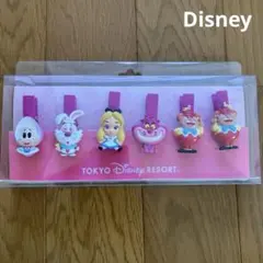 東京ディズニーリゾート 新品　未開封　不思議の国のアリス　クリップ 6個セット