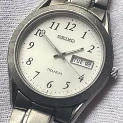Seiko 7N43-0AN0 チタニウム ブラック メンズ腕時計 Seiko 7N43-0AN0 チタニウム ブラック メンズ腕時計