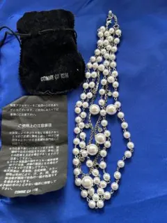 COMME CA ISM 多層パールネックレス