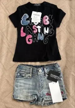 未使用タグ付き！CHUBBY GANG Tシャツとショートパンツセット 80のサムネイル