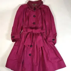 美品 BURBERRY BLUE LABEL シャツワンピース リボン ベルト